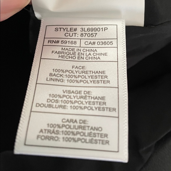 New Karen Kane Wild Thing Black Vegan Faux Leather Crop Jacket Small Petite - Picture 13 of 14